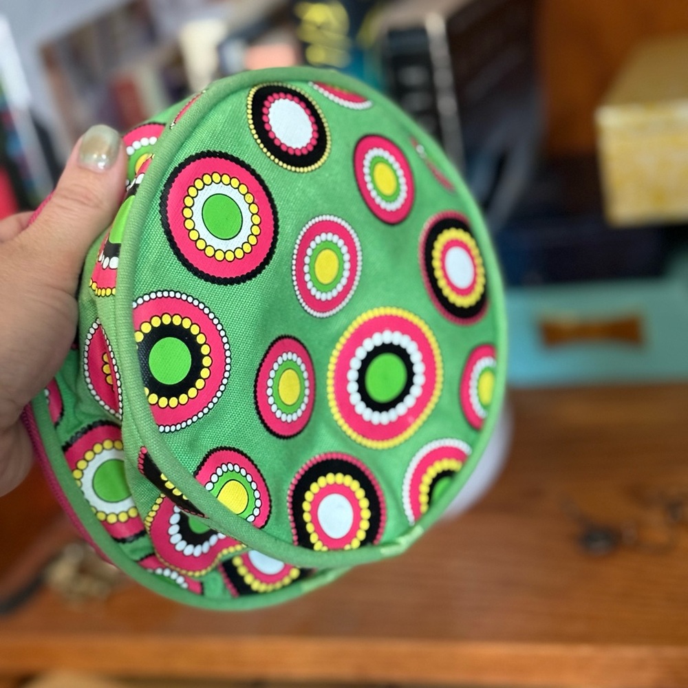 Colorful Patterned Women's Accessory Case - Picture 3 of 4